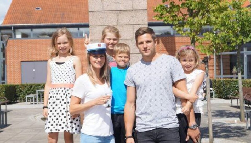 Hele den store familie samlet. (Foto: Privat)
