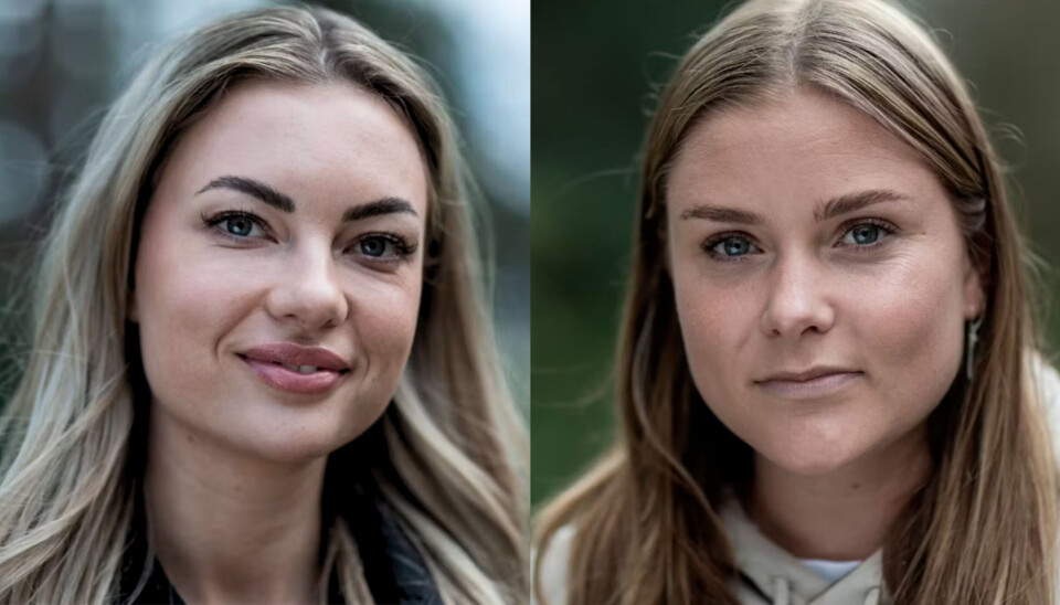 Amalie (tv.) og Rebecca (th.) fra 'Flokken'
