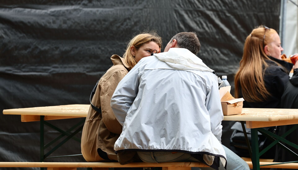 Tommy Ahlers og veninden Christina.