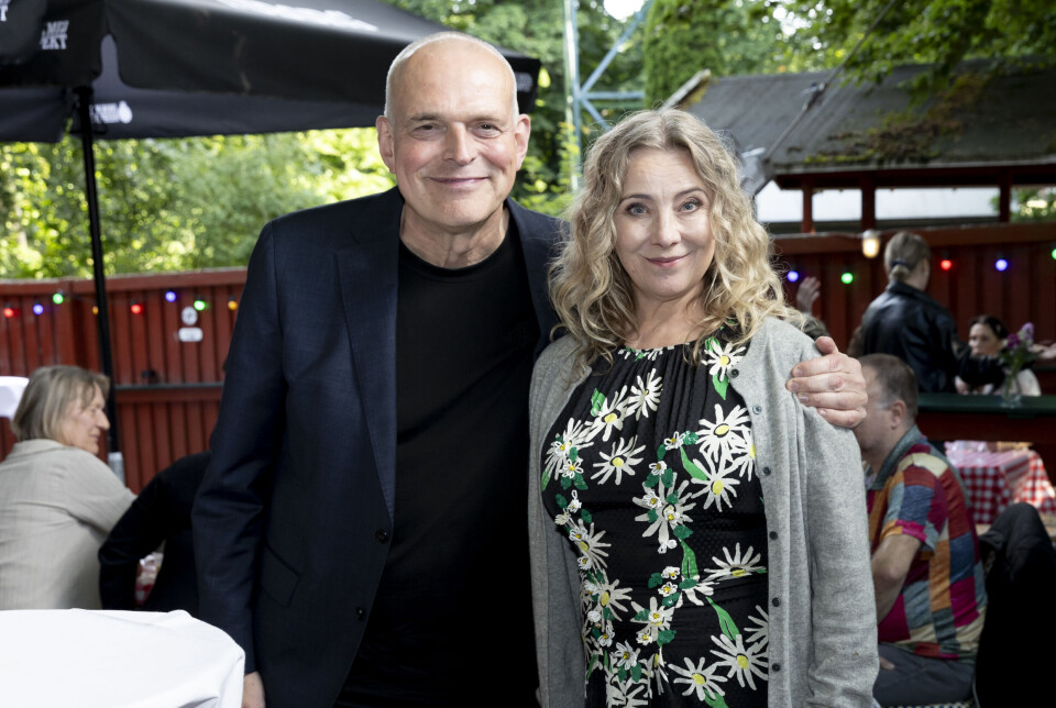 Niels Olsen med hustruen Joy-Maria Frederiksen, 60, der igen i år har instrueret revyen.