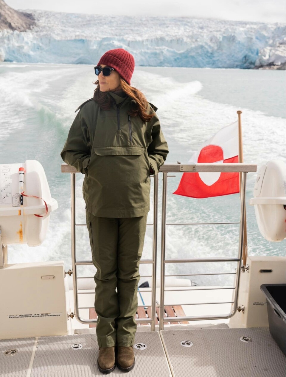 Dronning Mary nød udsigten i fjorden, der er en af de smukkeste i Vestgrønland.
