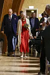 Dronning Margrethe overværer Verdensballettens forestilling i Nørre Djurs Hallen lørdag den 13. juli 2024.