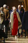 Dronning Margrethe overværer Verdensballettens forestilling i Nørre Djurs Hallen lørdag den 13. juli 2024.