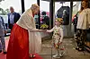 Dronning Margrethe overværer Verdensballettens forestilling i Nørre Djurs Hallen lørdag den 13. juli 2024.