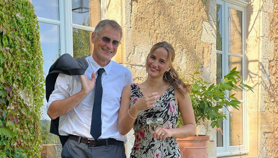 Claus Meyer sammen med datteren Elvira Meyer.