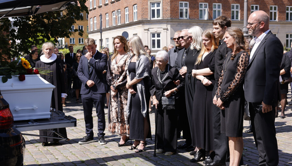 Familie og venner sagde et sidste farvel til Jens Werner.