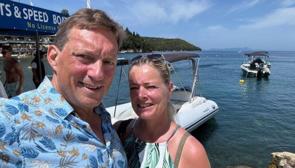 Jesper Panorama Pedersen og hans hustru Camilla.