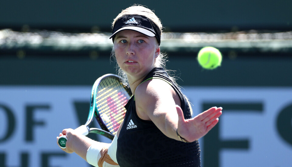 Clara Tauson til BNP Paribas Open i Indian Wells Tennis Garden i 2022.