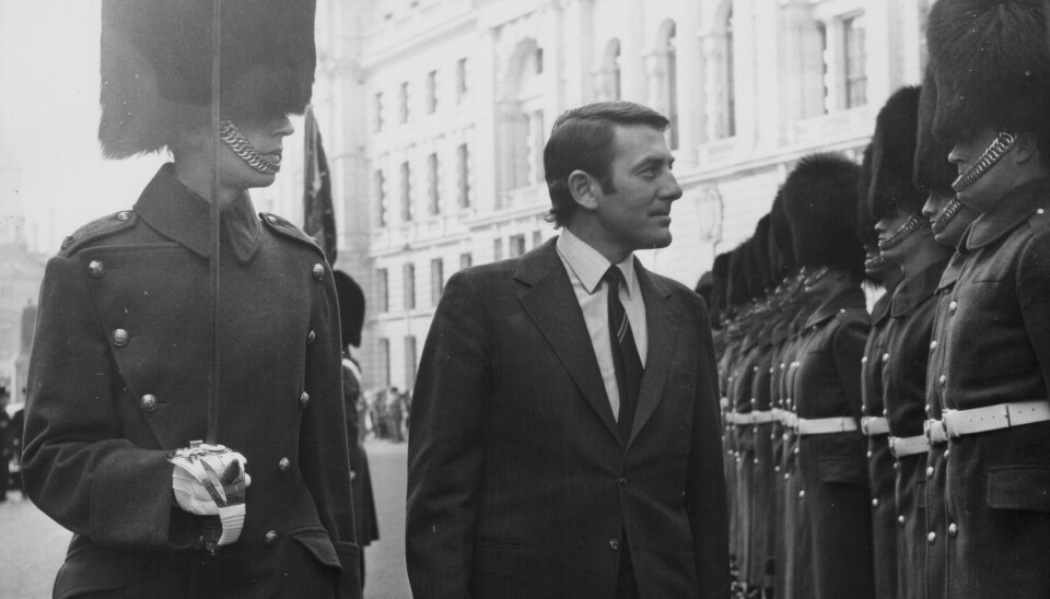Forsvarsminister Kjeld Olesen i London 1972