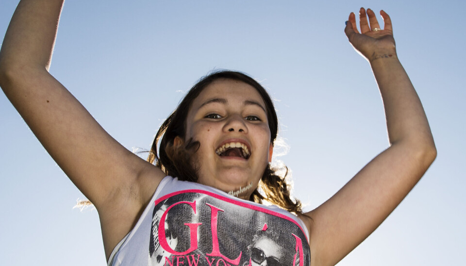 Stephanie i hopla i år 2012. Foto: Thomas Marott/TV 2