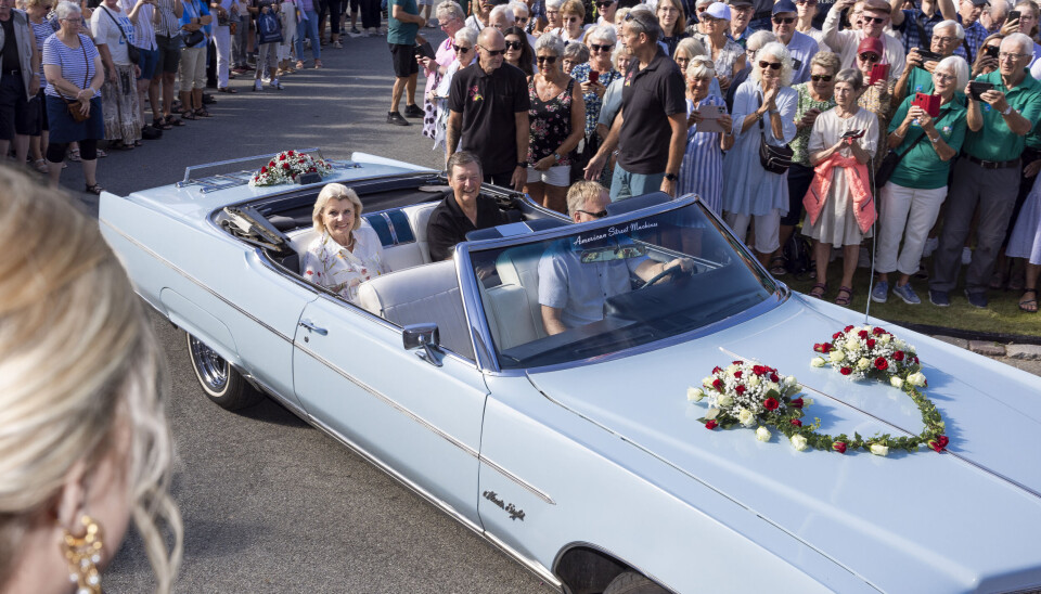 – Da vi kom kørende op mod rådhuset, gav det et sug i maven at se alle de mennesker, fortalte hun om turen i den flotte Oldsmobile Ninety-eight fra 1969.