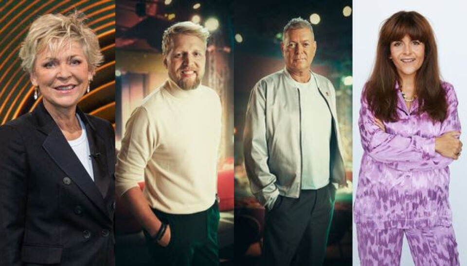 Søs Egelind, Pelle Emil Hebsgaard, Peter Frödin og Petra Nagel.