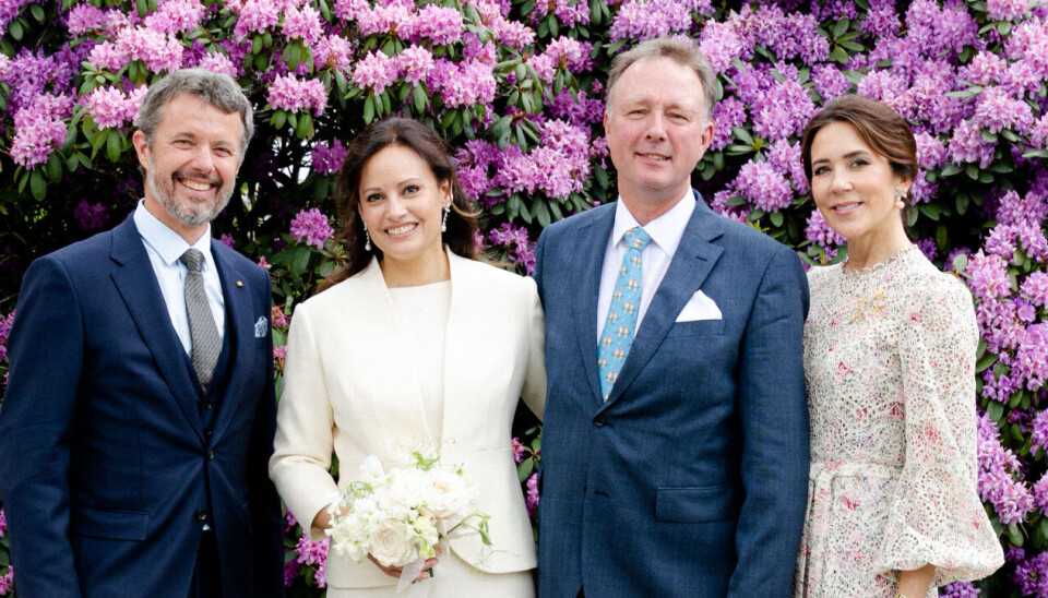 Prins Gustav og prinsesse Carina med kongeparret.