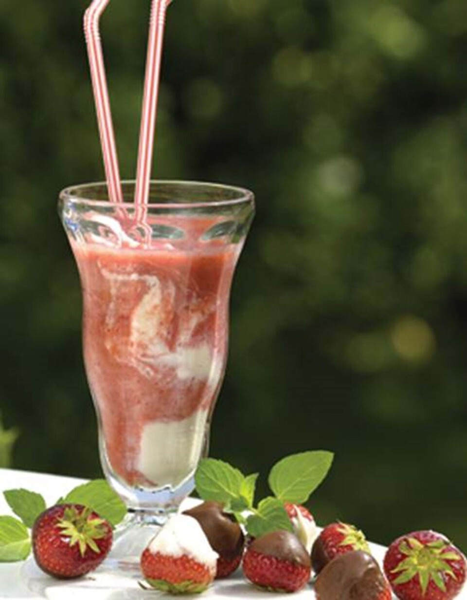 Jordbærmilkshake