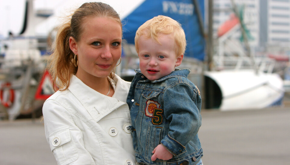 Dina Lykke og sønnen Sonny var også en af deltagerne i 'De unge mødre'. (Foto: SBS/Karsten Hagelund)