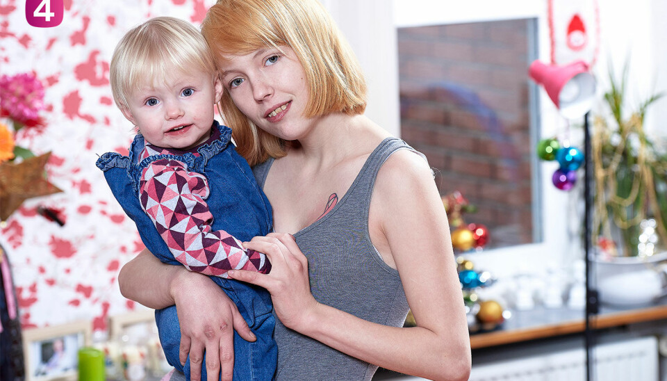 Natascha Linea kom med i den 17. sæson af 'De unge mødre', og siden har tv-seerne fulgt med i hendes liv med datteren Lia. Inden længe får vi også lov til at følge hendes liv med to børn, efter hun netop er blevet mor igen. Foto: Kanal 4/ Janus Nielsen