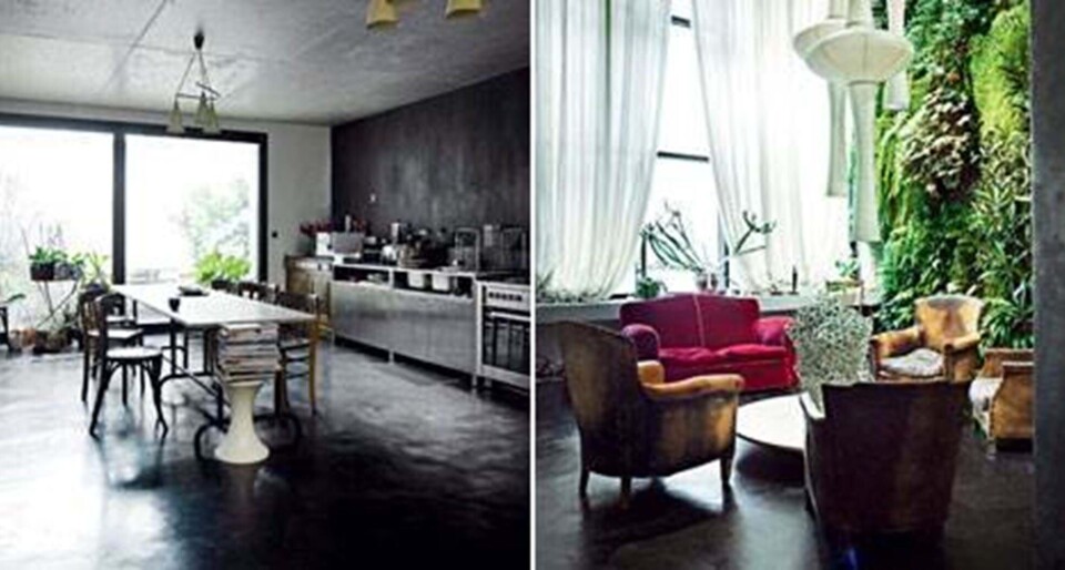 Et hus designet med have - indenfor!