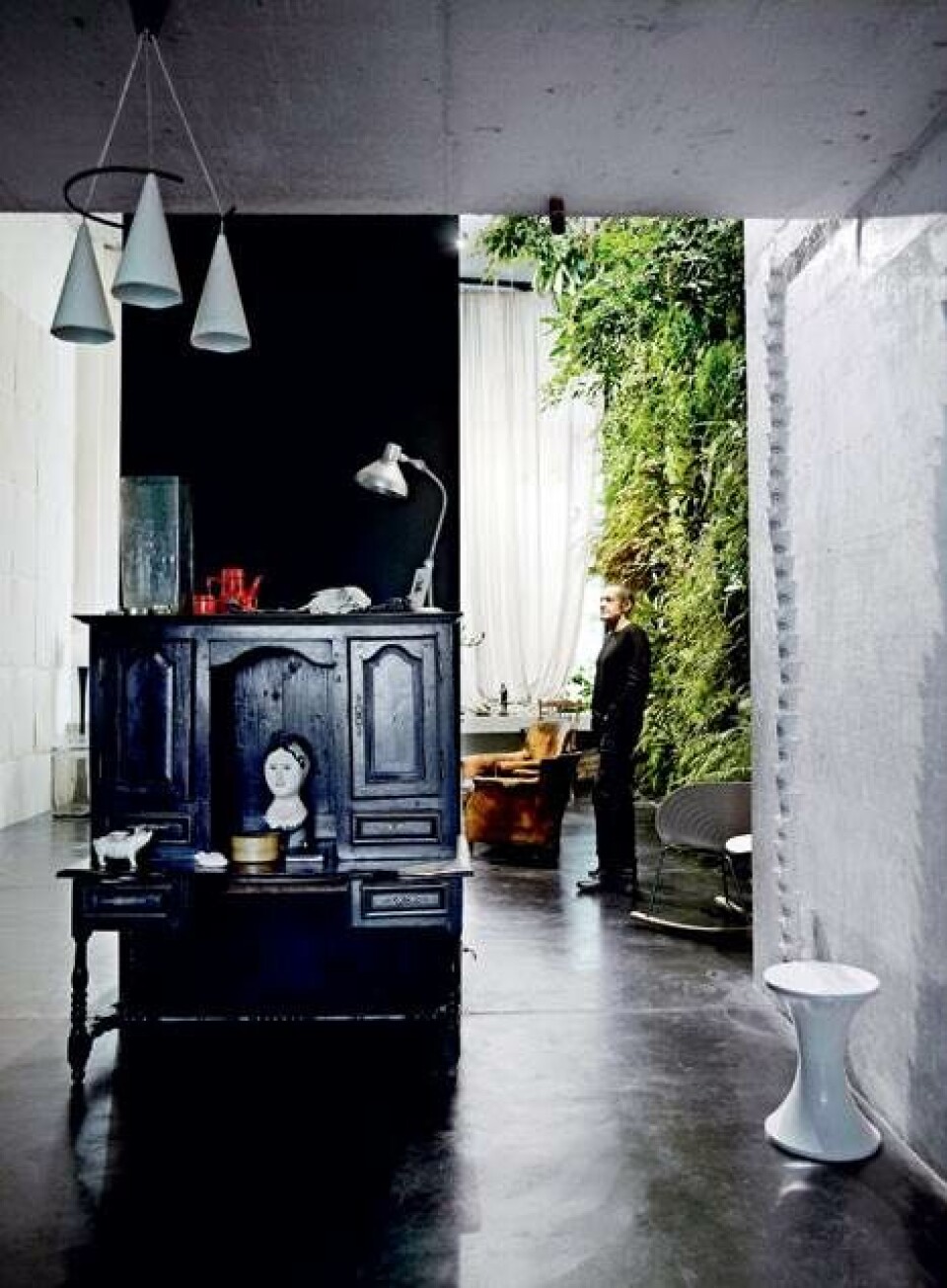 Et hus designet med have - indenfor!