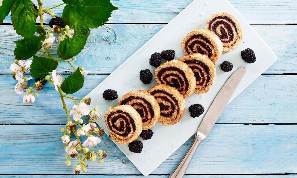 Brombærroulade