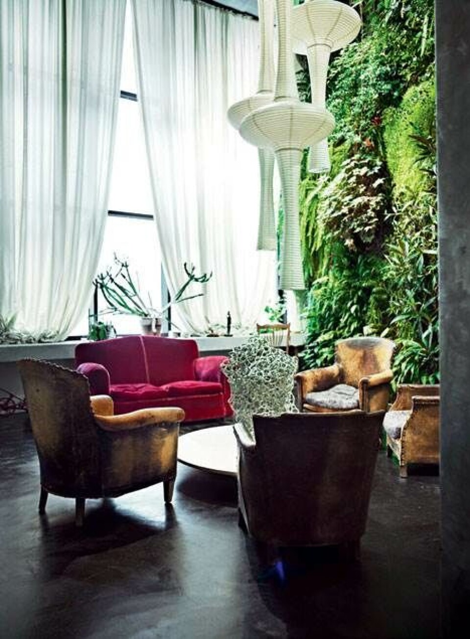 Et hus designet med have - indenfor!