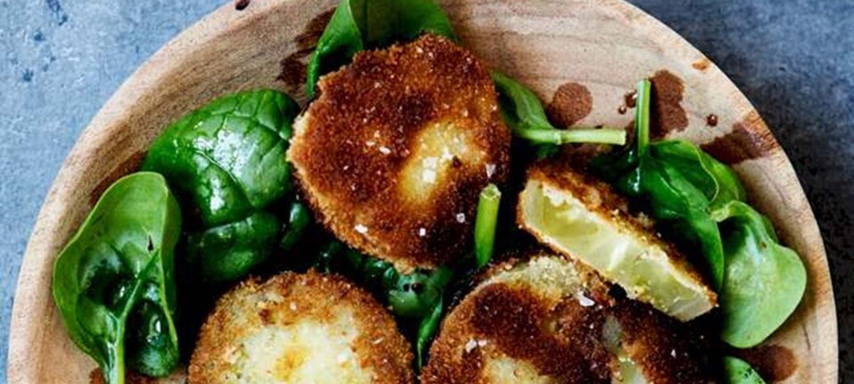 Stegte, grønne tomater