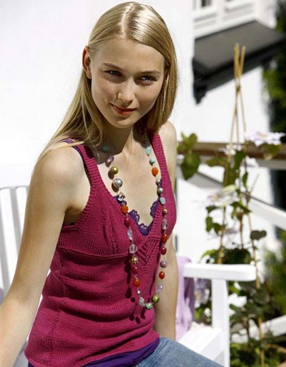 Strik selv: Yndig sommertop i friske farver