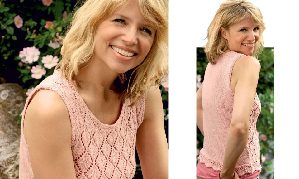 Strik selv: Sommertop med hulmønster