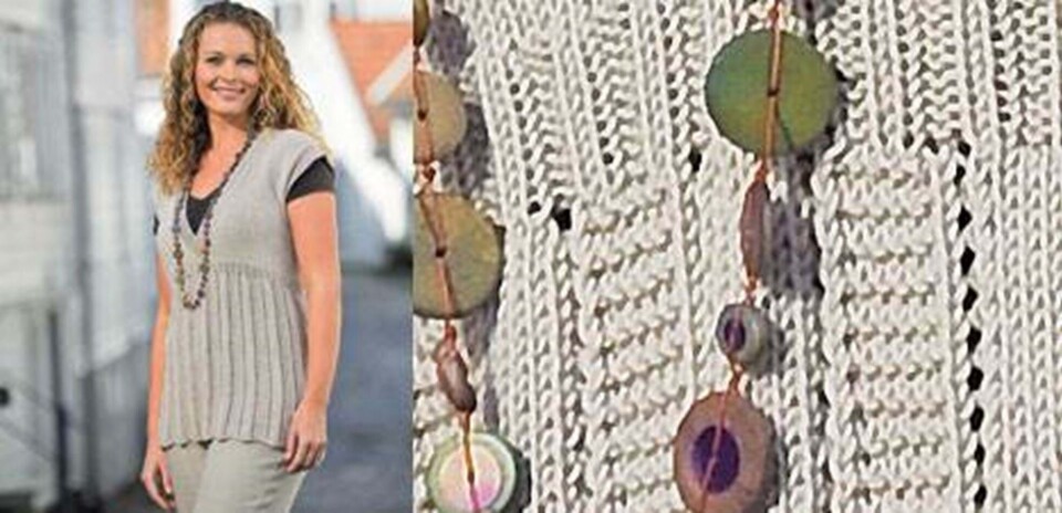 Strik selv en smart sommertop i tyndt bomuld