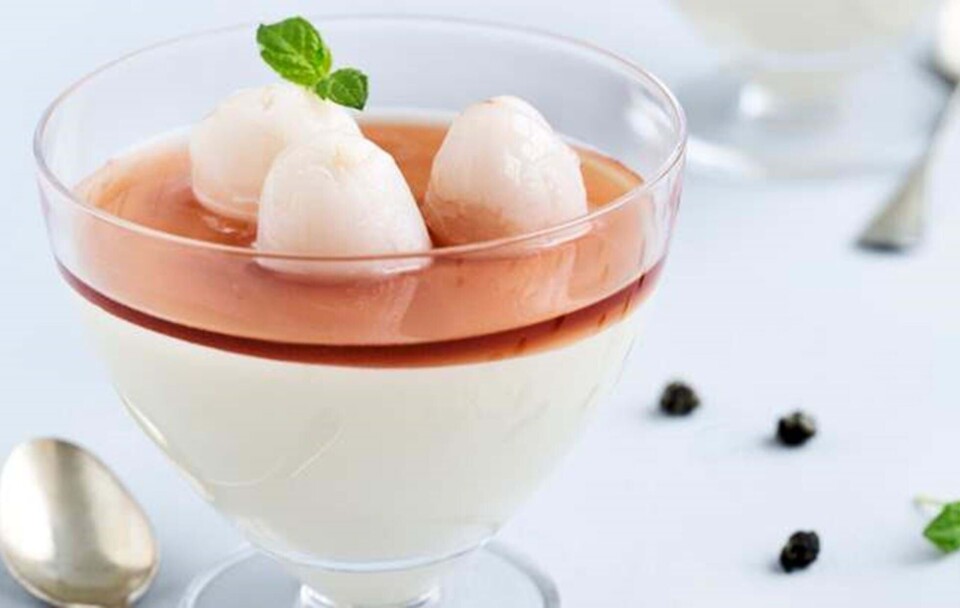 Hvid chokolademousse med hvid te