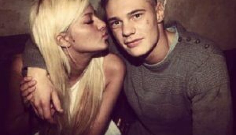 Julie og Tim er ikke længere kærester. (Foto: Privat)