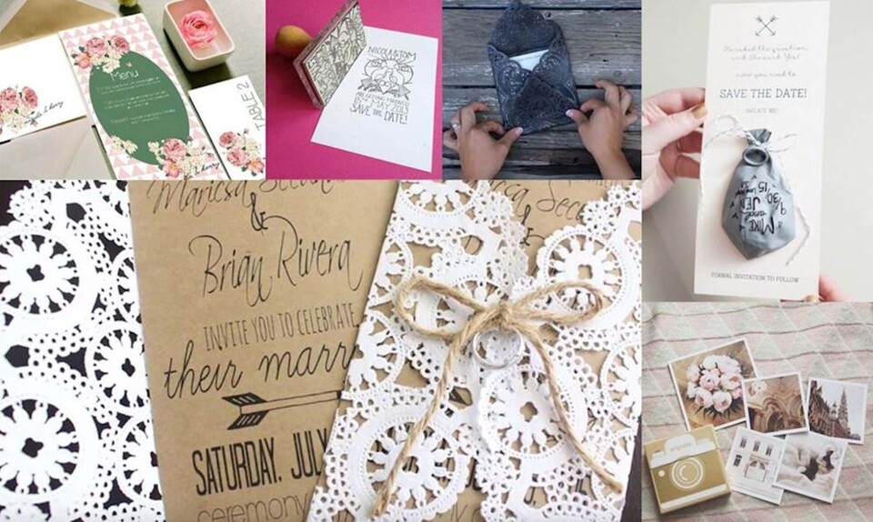 DIY: 7 idéer til bryllupsinvitationer du selv kan lave