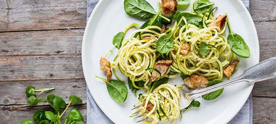 Squash med grov pesto & lynstegt svinekød