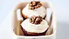 Cupcakes med kaffe, valnødder og chokolade
