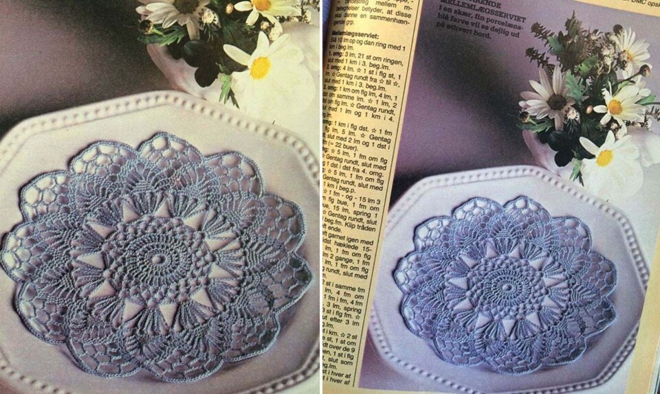 Skøn retro: Smuk hæklet mellemlægsserviet