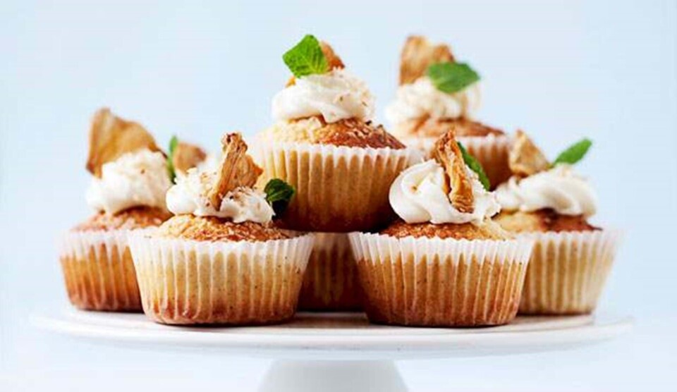 Cupcake med kokos og citron