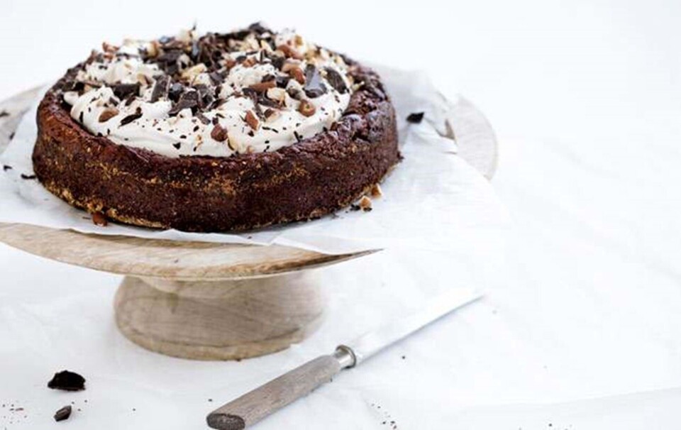 Chokoladekage med marsala og kaffecreme