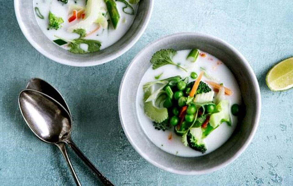 Thai-kokosmælk suppe
