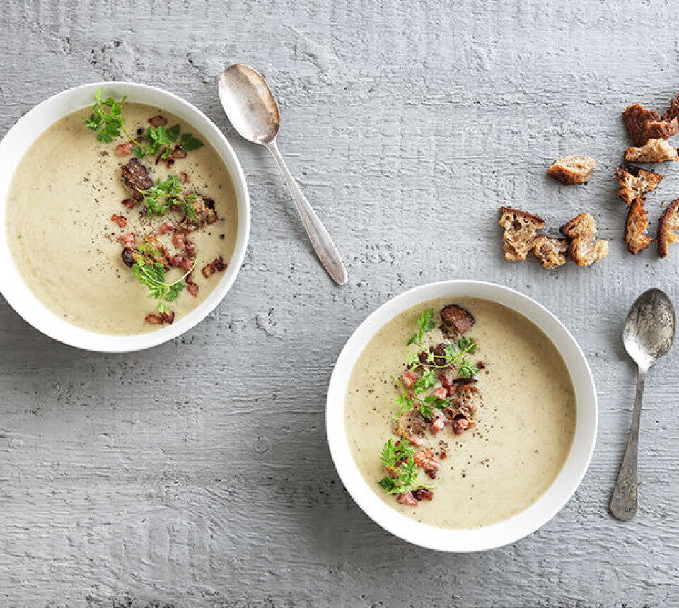 Mild og cremet blomkålssuppe