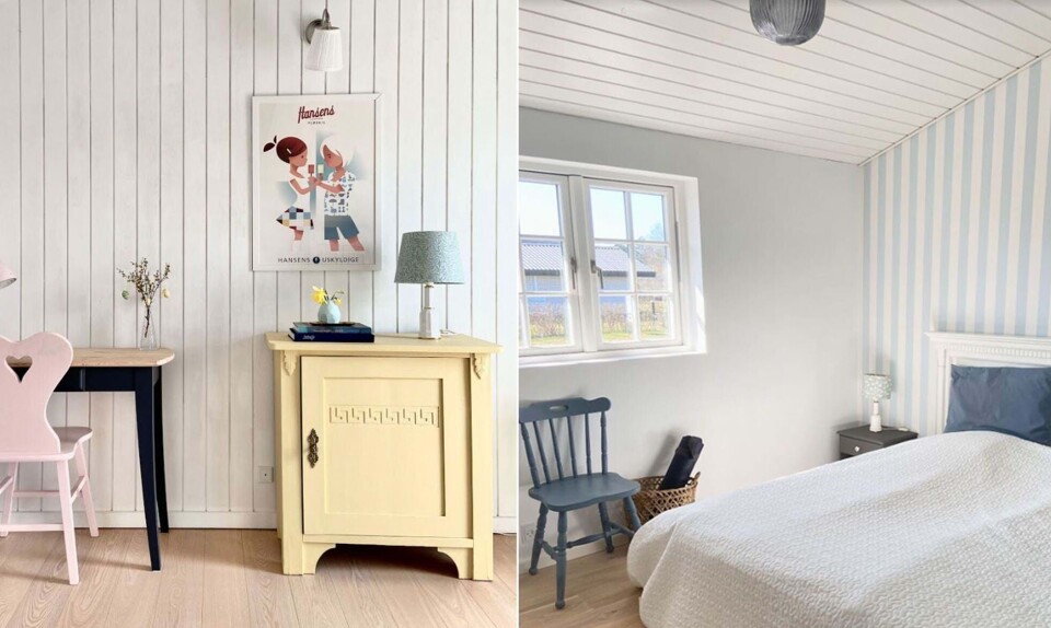 Sommerhuset var faldefærdigt og ikke særligt kønt, men familien kunne alligevel se potentialet i det
