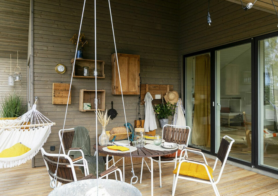 Anne og Oles terrasse.