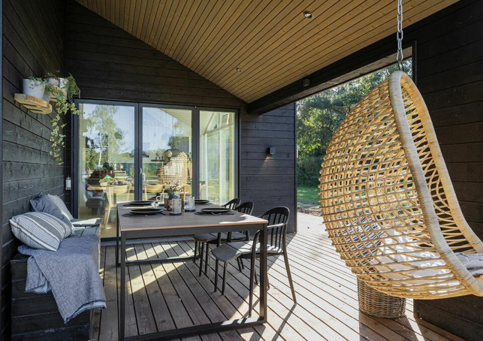 Asger og Mathias terrasse.