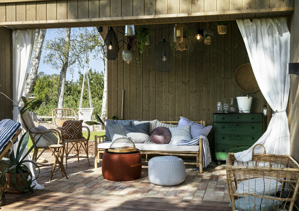 Lambang og Kaspars terrasse.