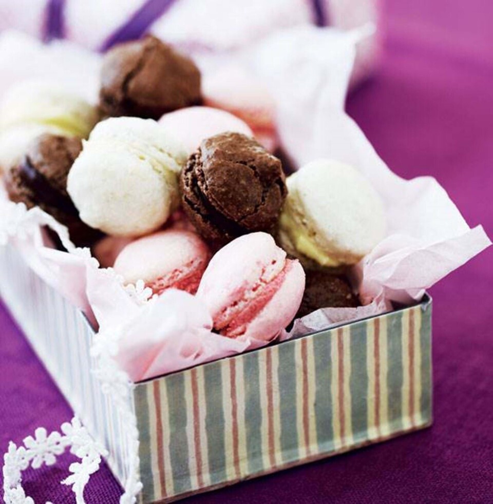 Franske mandelmacarons