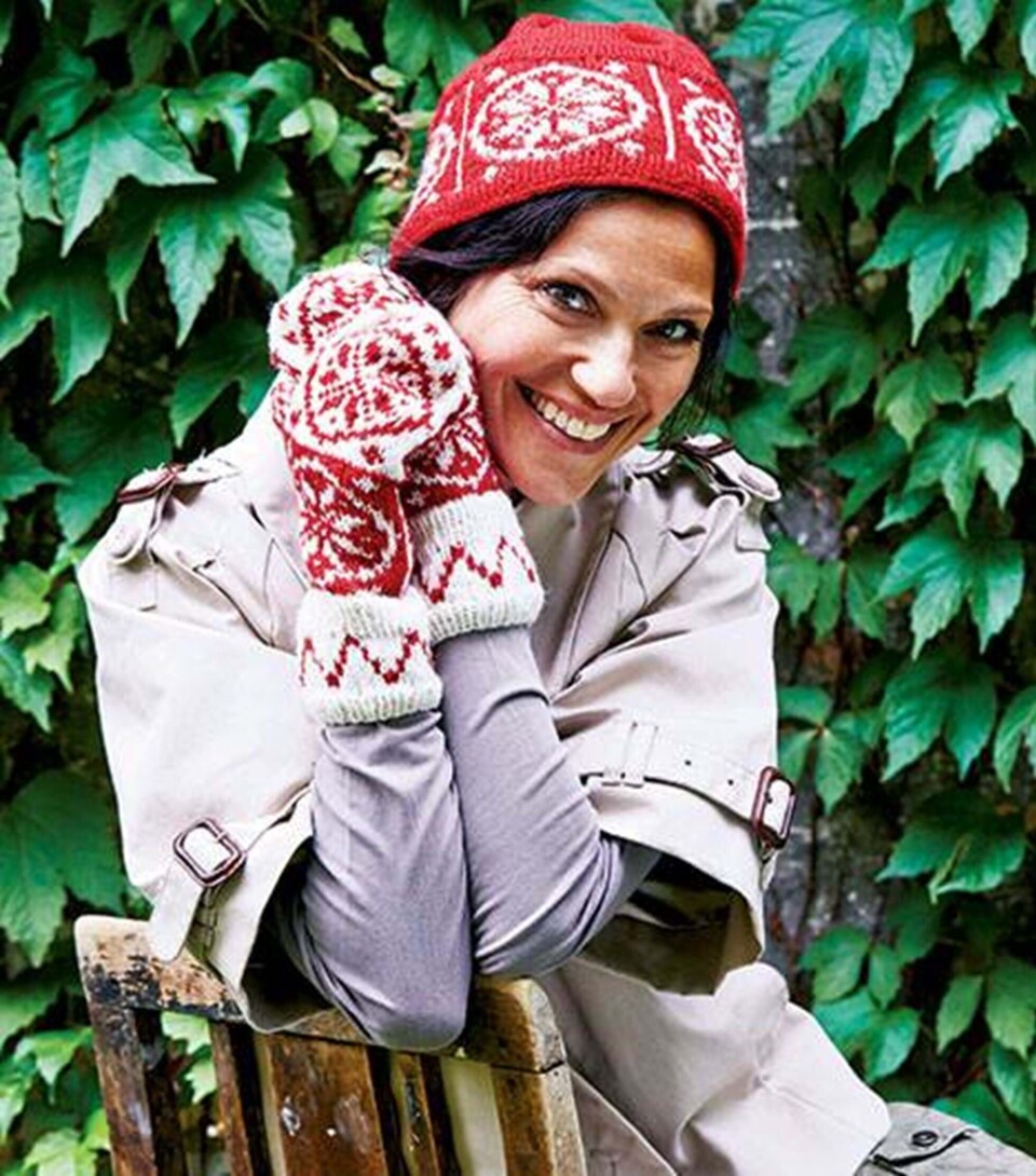 Traditionsrigt vinterstrik: Hue og vanter