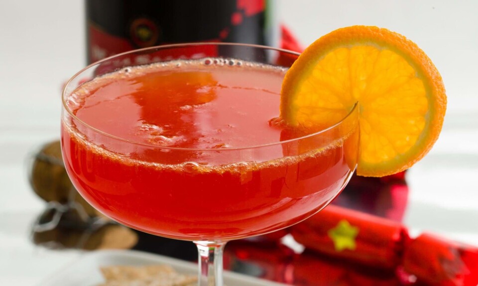 Festlig champagnecocktail med appelsin & campari