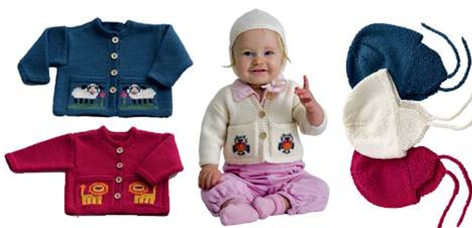 Den kæreste trøje og hue til baby