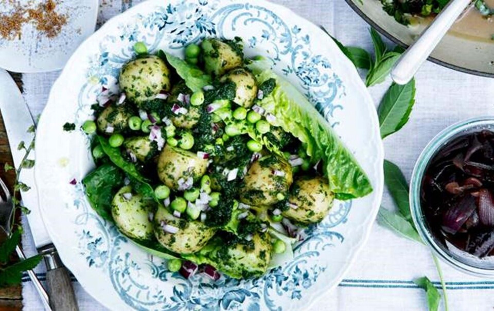 Sådan laver du salat med nye kartofler