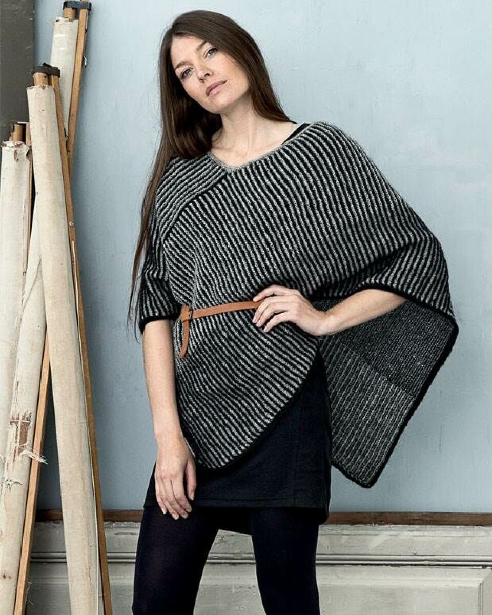 Poncho i skyggestrik