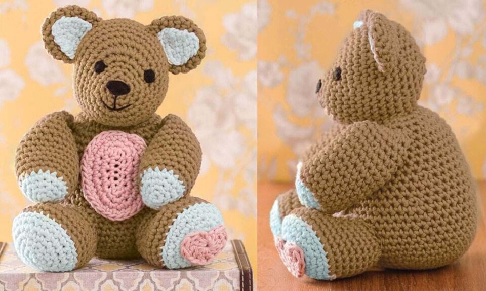 Hæklet teddybjørn