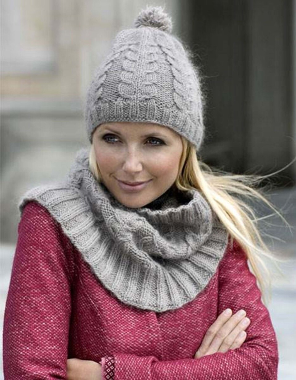 Strik selv: Lun hue og halsrør